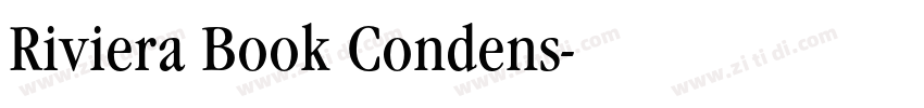 Riviera Book Condens字体转换